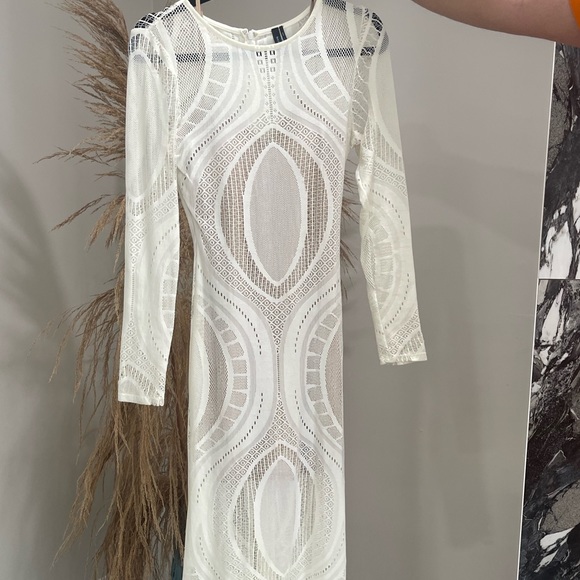 Marciano - White Lace Boho Dress, S - Picture 6 of 7